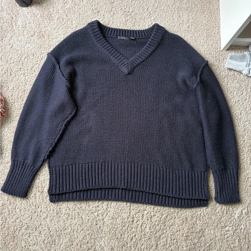 Womens Navy RDI Sweater Size S